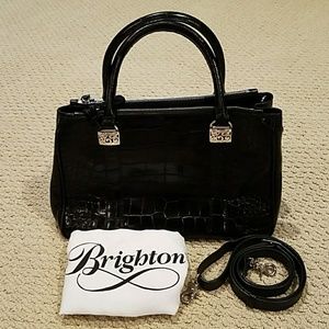 SOLD Brighton Crossbody Satchel, Black